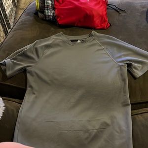 Gray workout style shirt